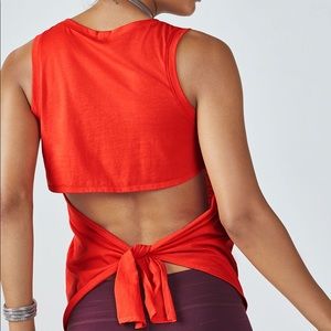 Fabletics Mariela Tank Tie Open Back Tank